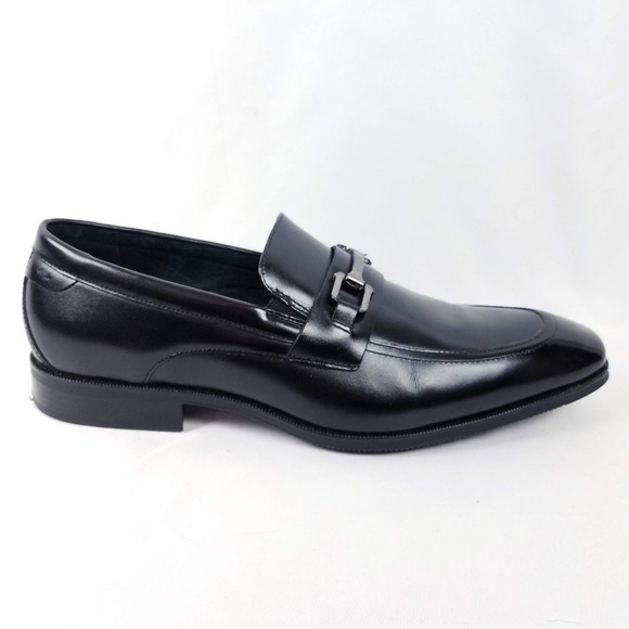 Stacy Adams Mens Loafers Shoes 10 M Black Leather - Picture 4 of 8